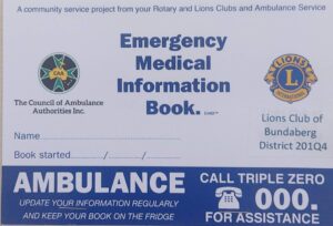 Emergency Medical Information Book