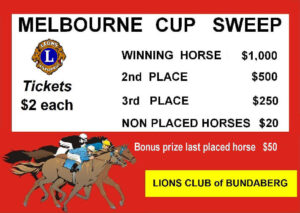 Bundaberg Lions Melbourne Cup Sweep